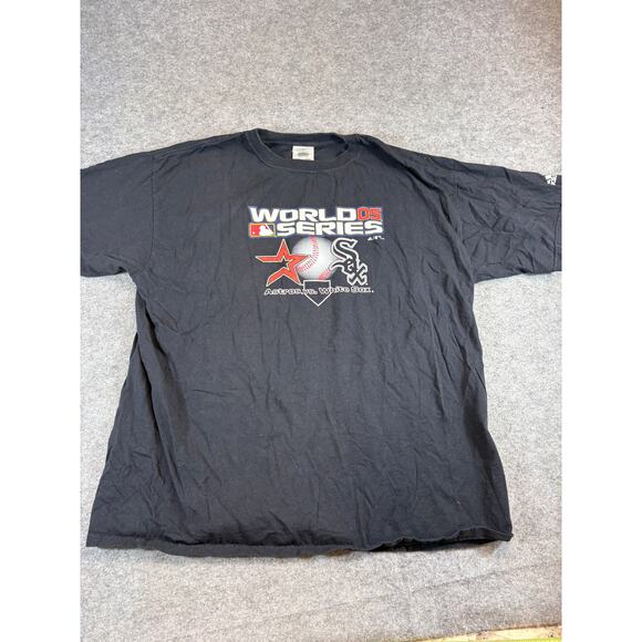 adidas Other - Vtg Y2K Chicago White Sox Houston Astros World Series Shirt Mens XL Black Adidas